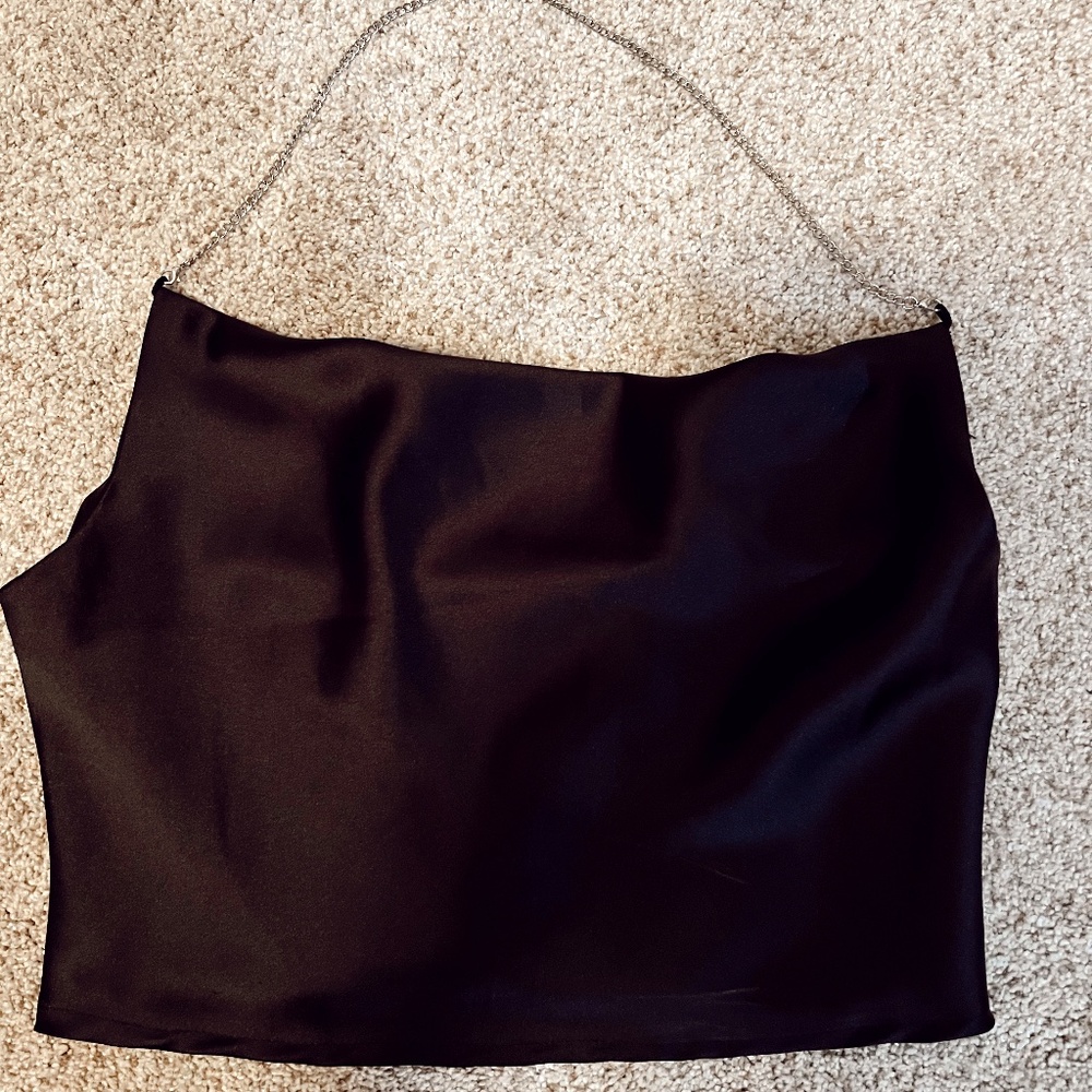 Shein Women's Satin Chain Halter